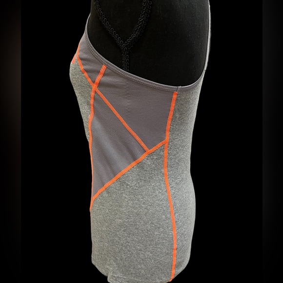 The North Face Womens Tank Small Gray Orange Racerback Flash Dry Workout Top - Picture 7 of 10